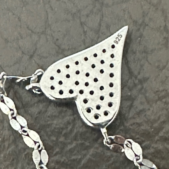 Elegant Sterling Silver Magical Heart Pendant Necklace - Picture 4 of 4